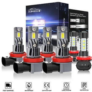 Kit de faros LED blancos para Nissan Altima 2007-2018 6x 6000K + bombillas antiniebla - Imagen 1 de 12