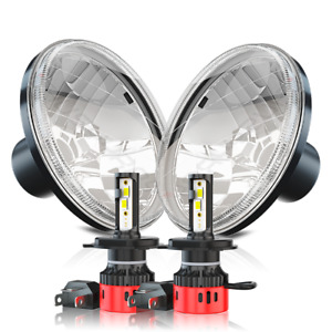 2PCS DOT 7inch LED Headlights Hi-Lo Beam Fit GMC C5000 C6000 C7000 1979-1990