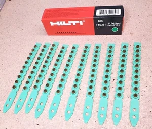 HILTI 6.8/11 M10 powder cartridges .27 cal  green 50351 - 10 strips - 100 shots - Picture 1 of 11