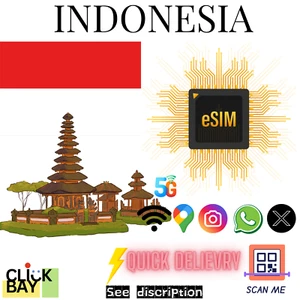 [eSIM] Indonésie Travel e-SIM Données 4G/5G haute vitesse pendant 30 jours (données uniquement) - Photo 1 sur 1