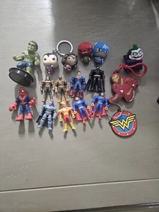 Huge Marvel DC Figure Lot , Keychain, Mini Figures, Batman, Avengers Wonder Woma - Picture 1 of 9