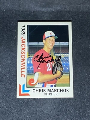 Chris Marchok 1989 Best Jacksonville Expos #4 Auto Autographed Signed MILB Card - Image 1 of 3