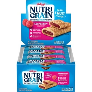 Kellogg's Nutri-Grain Raspberry Soft Baked Breakfast Bar 1.3 oz (16 Count) - Picture 1 of 3