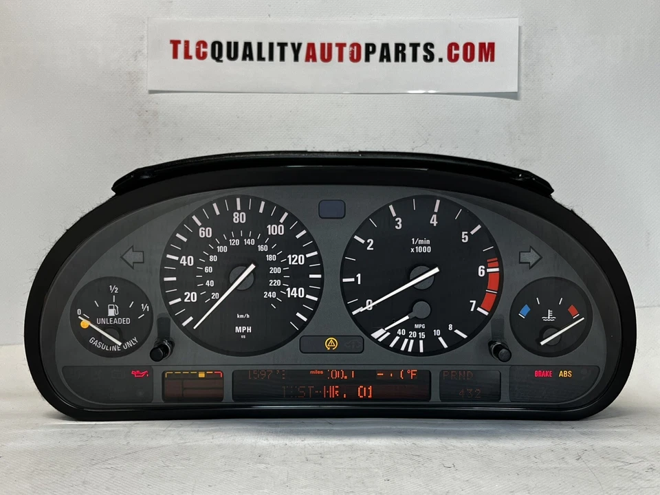Cuadro de instrumentos BMW E38 1998 740i 740iL 750iL 159 k millas *piezas/reparación* Foto 1 de 4