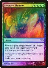 Memory Plunder FOIL Shadowmoor NM Blue Black Rare MAGIC MTG CARD ABUGames