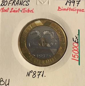 20 FRANCS MONT SAINT-MICHEL - 1997 - Monnaie Bimétalique // BU - Picture 1 of 2