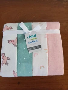 Carter's Child Of Mine 4 Pack Receiving Blankets Multi Color - Picture 1 of 4