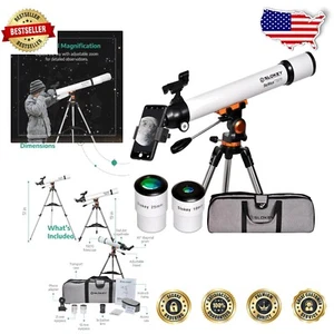 Compact 70070 Telescope with Reflex Finderscope - Perfect for Stargazers - Picture 1 of 10
