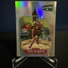 2020-21 Panini Prizm Draft Picks Downtown #D-13 Tyrese Halliburton