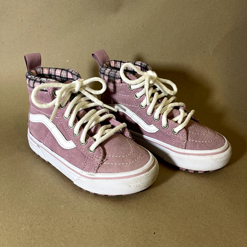Scarpe Vans rosa pattinatore taglia 11 realizzate per gli elementi suola grossa all'aperto