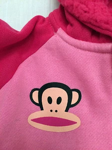 PAUL FRANK Pink Embellished Fleece Front Zip Hoodie Girls Sz 6 NWR $44 - Picture 1 of 12