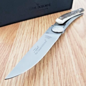 Laguiole Claude Thiers Folding Knife 3" X50CrMoV15 Steel Blade Stag Horn Handle - Picture 1 of 15