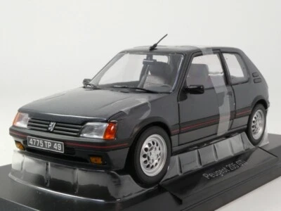 Norev Peugeot 205 GTi 1.6 graphite grey 1988 1/18 184845 - Immagine 1 di 3