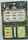 NEW Antique Fishing Lure Playing Cards and Dice in Tin - Lures of the Past