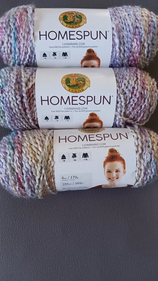 Lot Of Lion Brand Homespun TUDOR  Acrylic Bulky Destash - Image 1 of 2
