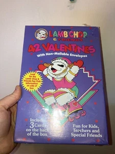 Tarjetas de San Valentín vintage 1994 Lamb Chop & Friends aula infantil 24 quilates - Imagen 1 de 2