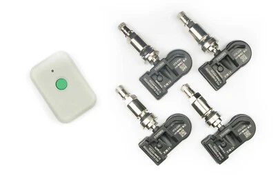 New Chrome Stem 315mhz TPMS Set & TPMS Reset Tool Fits 2009 Ford Mustang - Image 1 of 2