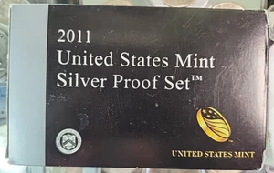 2011 UNITED STATES MINT SILVER PROOF SET - 14 COINS - COA - Picture 1 of 11