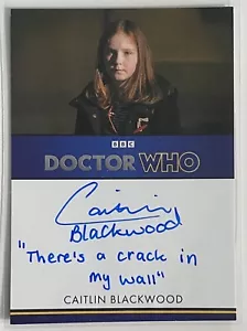 Dr Who Serie 5-7 CAITLIN BLACKWOOD Iscrizione RARA 11-25 in tutto il mondo - Foto 1 di 8