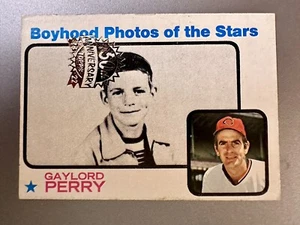 Heritage 1973 Topps 2022 50 aniversario recompras estampadas Gaylord Perry #346 - Imagen 1 de 2