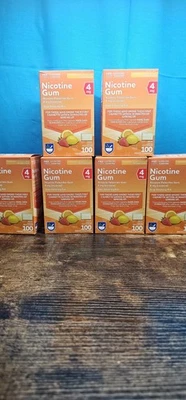 Rite Aid Nicotina Goma Recubierta Fruta 4mg 100 Piezas Caja Exp 04/2026 Lote de 6 Foto 1 de 4