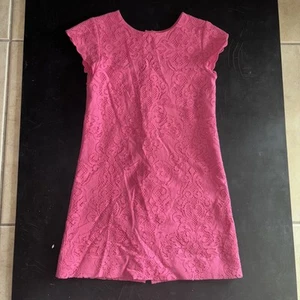 Polo Ralph Lauren Girls Pink Lace Cottons A Line Cap Sleeve Button Back Dress 6X - Picture 1 of 14