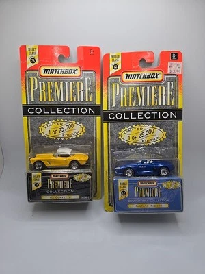 Matchbox Premiere Collection Lot of 2 Mustang Mach III 62 Corvette New Old Stock - Image 1 of 3