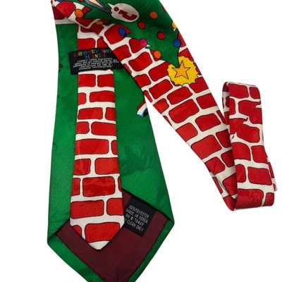Looney Tunes Christmas Cartoon Necktie Bugs Taz Daffy Tweety  - Image 1 of 4