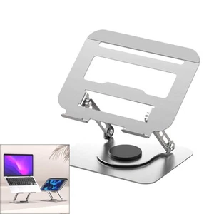 Adjustable Computer Stand with 360 Rotating Base Foldable Laptop Stand for Desk - Photo 1/11