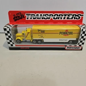Pennzoil Michael Waltrip Bahari Racing 1991 Matchbox Super Star Transporterters - Bild 1 von 4