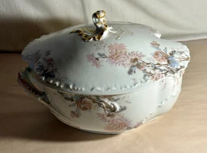 Sopa Haviland Limoges Francia Schleiger 86-8 "Crisantemo" con tapa - Imagen 1 de 2