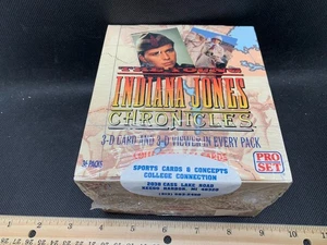 Vintage 1992 The Young Indiana Jones Chronicles Trading Cards 3-D Case Box NEU - Bild 1 von 8