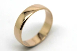 Alianza de boda Kaedesigns, anillo de oro rosa sólido genuino de 9 quilates tamaño N/7 a Z+4/15 - Imagen 1 de 12