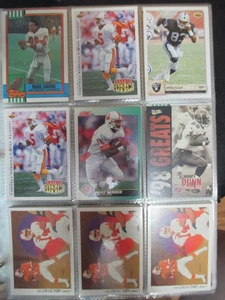 TOPPS,18 SINGLE FOOTBALL CARDS in PLASTIC SLEEVES - Picture 1 of 7