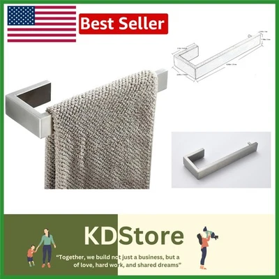 Держатель для ручных полотенец из нержавеющей стали настенное крепление современный матовый никель - Изображение 1 из 4