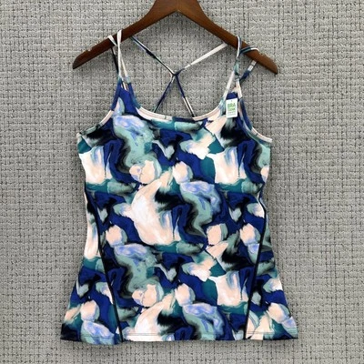 GAIAM Майка женщин размер L многоцветный встроенный бюстгальтер с ремешками узор без рукавов - Изображение 1 из 4