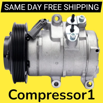 AC Compressor For Chevy Colorado GMC Canyon 2004-2012 H3 Hummer 2006-2010 L5 - Image 1 of 3