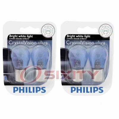 2 pc Philips Brake Light Bulbs for Saab 9-3 9-5 900 9000 99 1975-2007 fe - Image 1 of 4