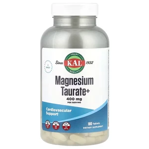 KAL, Magnesium Taurate +, 400 mg, 180 Tablets (200 mg per Tablet) - Picture 1 of 1