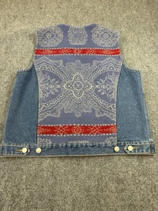 Pendleton Denim Wollweste Floral Vintage South Western Damen M Cowgirl Rodeo - Bild 1 von 10