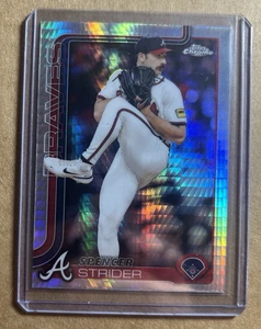 2025 Topps cromo MLB Spencer Strider refractor de prisma #46 - Imagen 1 de 2