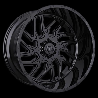 TIS Wheels 544B 20x10 -20 Gloss Black 6X135 6x139.7 (QTY 1) A279789 - Imagem 1 de 4
