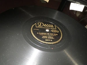 78RPM Decca 48017 Henry Wells - A Garden In The Rain / Home, above average E- - Bild 1 von 7