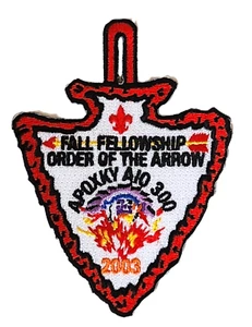 Parche de bolsillo Lodge 300 Apoxky Aio eA2003-2 Fall Fellowship OA BSA - Imagen 1 de 1