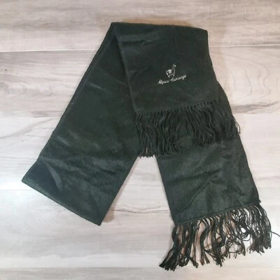 Novo cachecol de alpaca Peru Camargo preto franja macia feito  - Imagem 1 de 4