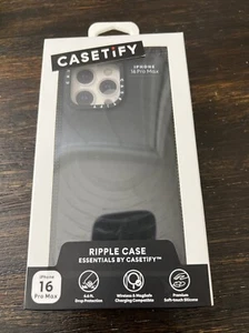 CASETiFY Essentials Custodia Ripple con Magsafe per iPhone 16 PRO MAX 6,9" NeroAPERTO - Foto 1 di 8