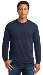 Gildan 5400 5.3 oz Heavy Cotton Long Sleeve T-Shirt Blank Plain Tee S-3XL G5400 - Picture 1 of 28