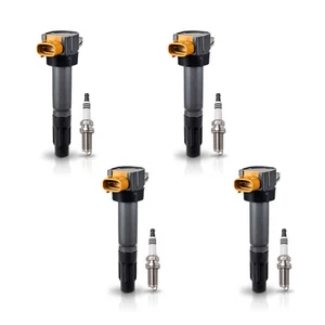 4X Ignition Coil & 4X Platinum Spark Plug for 2010-2013 Suzuki SX4 l4 2.0L UF634 - Picture 1 of 12