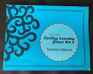 Vintage 1969 Spelling Games Learning Kit C Teacher's Manual ~ Lyons & Carnahan - Picture 1 of 7