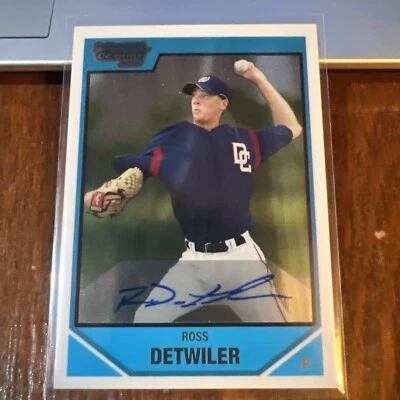 Ross Detwiler 2007 Bowman Draft Chrome Draft Picks Rookie Auto #BDPP112 - Image 1 of 4